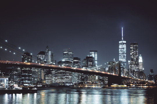 Night New York skyline © Who is Danny