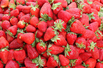 fresh strawberries for food texture