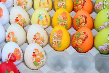 colorful easter eggs 