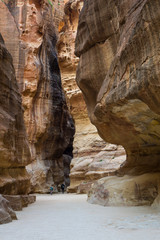 Fototapeta na wymiar Siq Canyon Petra