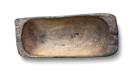 Vintage wooden trough,