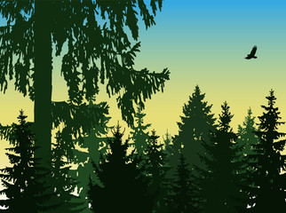  Landscape. Eco banner. Natural tones.