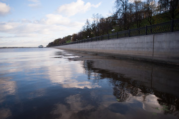 Sky reflection in water