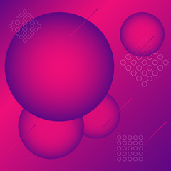 Abstract gradient background. Pattern of geometric diagonal shapes and circles