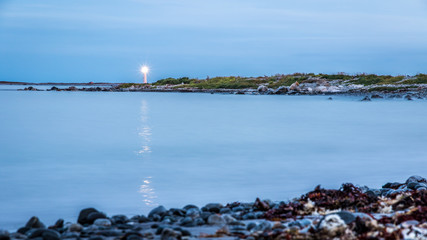 Seascape lighthouse coastal shoreline images of Cape Island, Nova Scotia Canada.
