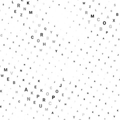 Abstract halftone texture with letters.