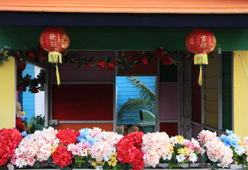 Fototapeta na wymiar colorful flowers in a flower shop