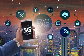 5g concept of internet connection technology