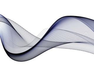 Fototapeta premium Abstrakcyjne tło, niebieskie zafalowane linie do broszury, strony internetowej, projektu ulotki