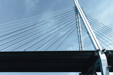 Obraz premium Ferris Wheel at Osaka Bay