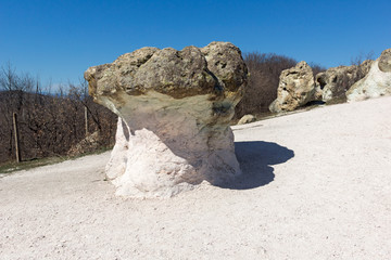 Rock formation The Stone Mushrooms near Beli plast village, Kardzhali Region, Bulgaria