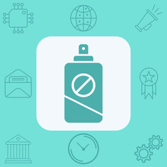 Insect repellent vector icon sign symbol