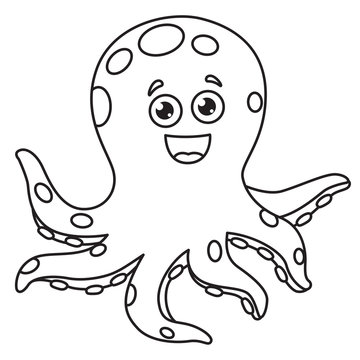 Vector Illustration Of Coloring Page