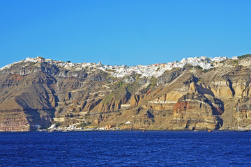 View of Oia from the sea