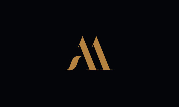 AA Letter logo Design Template Vector Minimal 