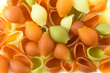 Raw Italian pasta . Pasta background .