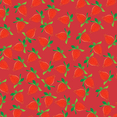 STRAWBERRY PBACKGROUND PATTERN