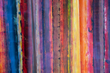 an image consisting of colored horizontal lines forming a beautiful strange and one whole