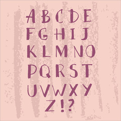 Hand drawn alfabet1