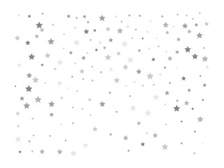 Random falling silver stars