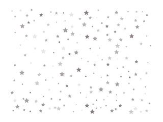 Random falling silver stars