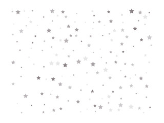 Random falling silver stars