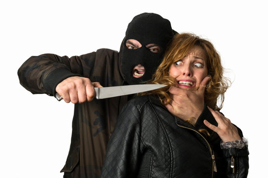 Escena violenta con reh&eacute;n