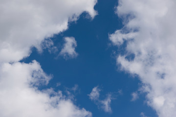 blue sky with clouds