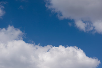 blue sky with white clouds
