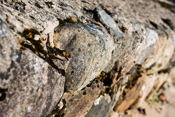 corner of old stone wall
