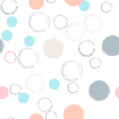 polka dots seamless pattern pastel