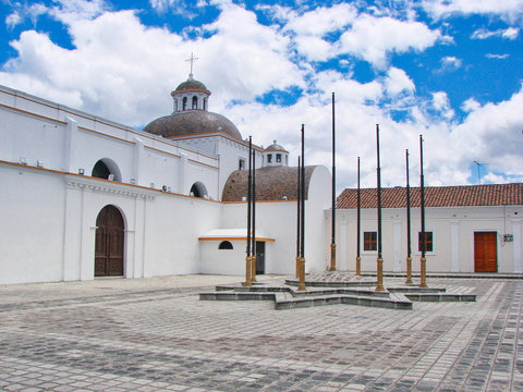 Colonial churches of Latacunga in Ecuador, capital of the Cotopaxi Province