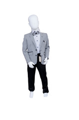 children's men's suit on a dummy