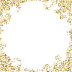 Glitter Stars. Luxury Confetti tiny Gold Christmas
