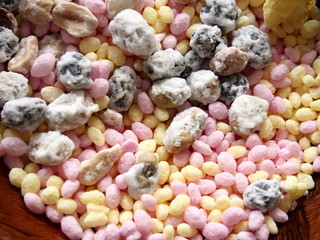 Japanese snack and sweet for girls day in March