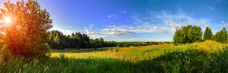 Obraz premium Rural landscape panorama