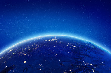 Fototapeta premium Russia city lights