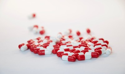 White and red capsules