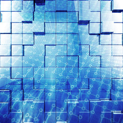 Abstract blue futuristic concept background