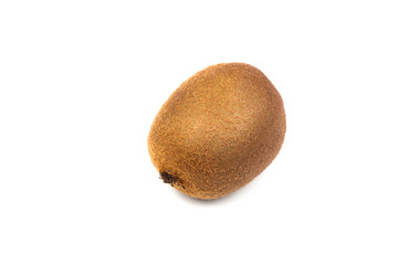 Whole kiwi fruit isolated on white background