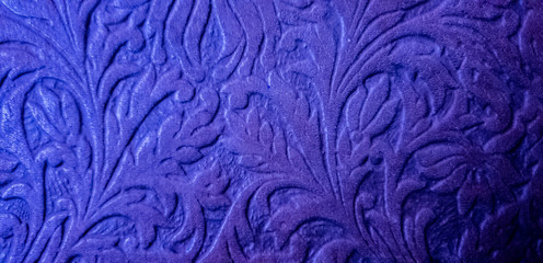 Violet patterns. Ornament and patterns are purple.