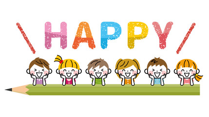 子供　教育　「HAPPY」