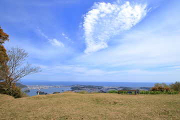 鷲尾山山頂　春（高知県高知市）