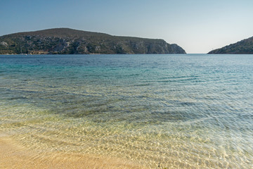 Summer view of Porto Koufo Beach at Sithonia peninsula, Chalkidiki, Central Macedonia, Greece