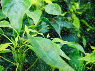 Nature motifs. Spring fresh season. Big size oil painting pictorial art. Modern impressionism drawing artwork. Creative artistic wall print for canvas or textile. Wallpaper, poster or postcard design.