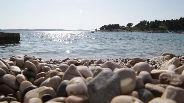 stones on the paradisiac beach
