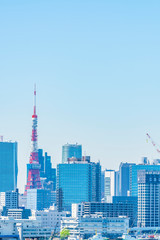 東京の都市風景 Tokyo city skyline , Japan
