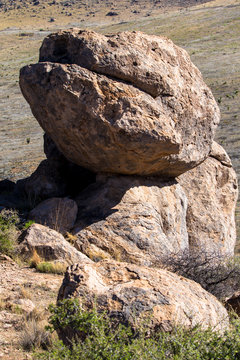 Massive boulders characterize City of Rocks State Park in southern New Mexico