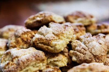 Delicious homemade cookies on the table