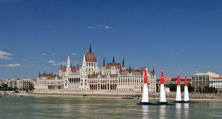Fototapeta premium Beautiful building of Parliament in Budapest, popular travel destination
